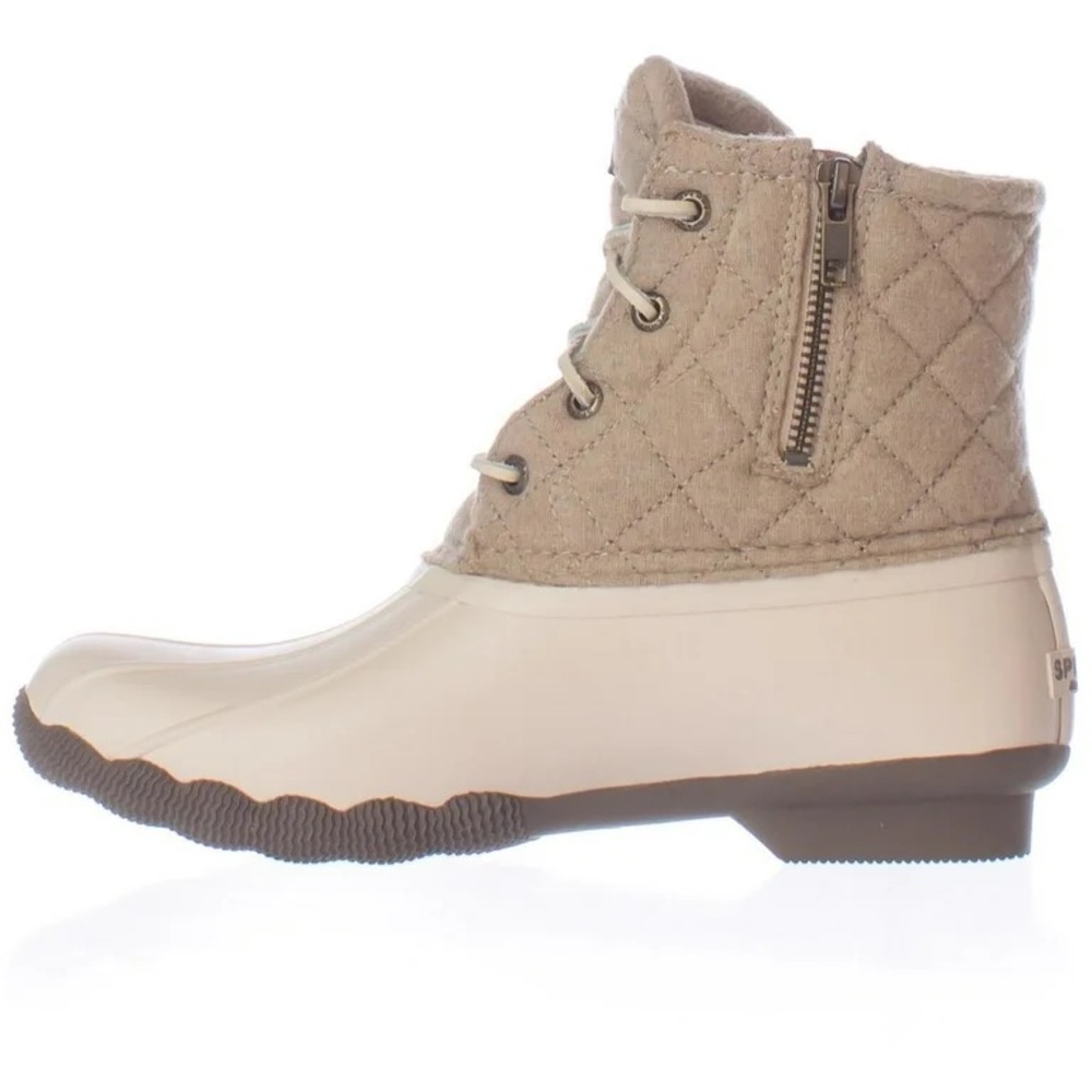 Sperry Saltwater Quilted Wool Boots Oyster Oatmeal